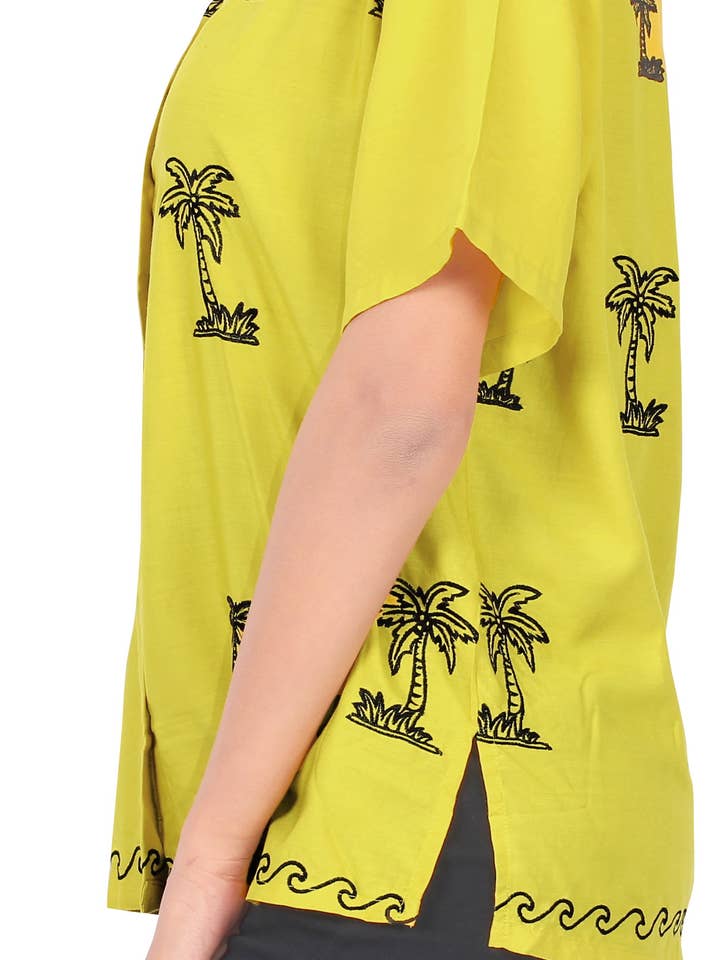 LA LEELA Women's Petite Button Down Shirts Blouse Top 127210 for wholesale by La Leela LLC