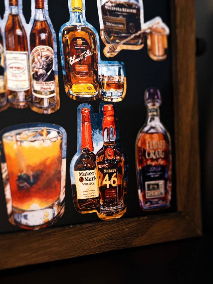 Bourbon Magnets for wholesale by Kim Perry Studio