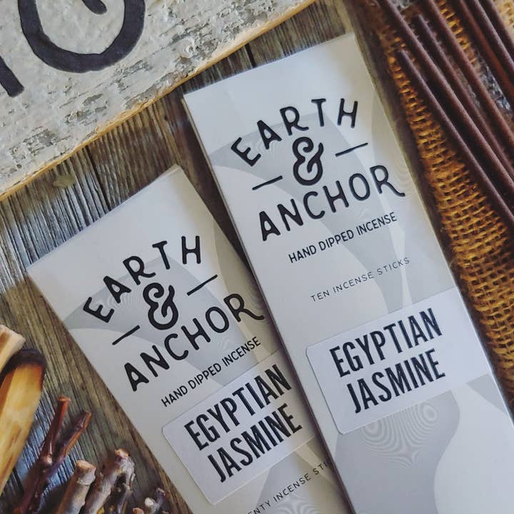 Egyptian Jasmine Hand Dipped Incense for wholesale by Earth & Anchor Soap Co.