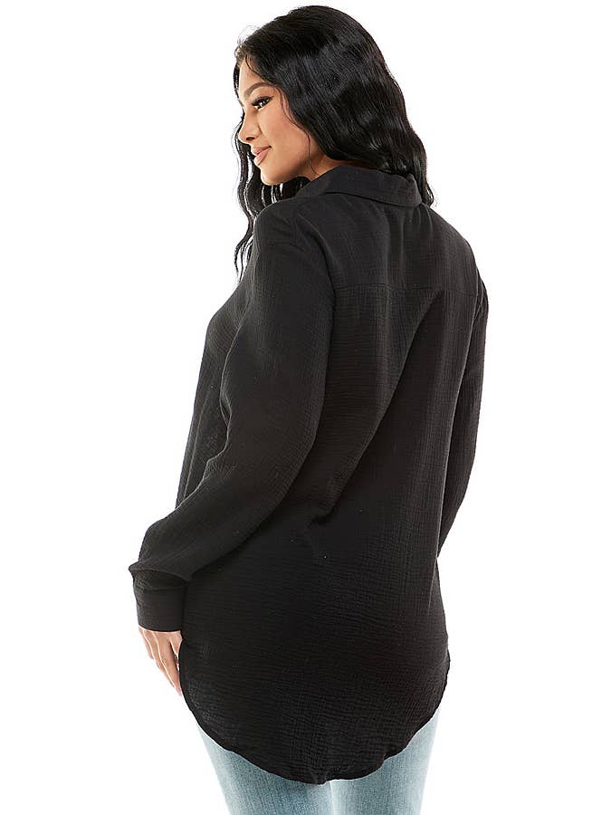 Veracci - Wholesale Buttoned-down shirt – Women's - Double Gauze Weekend Button-Down Shirt22