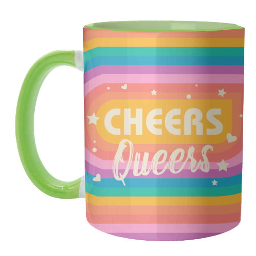 ART WOW - Wholesale Coffee Mug - Mugs 'Cheers Queers - Pride Rainbow June6