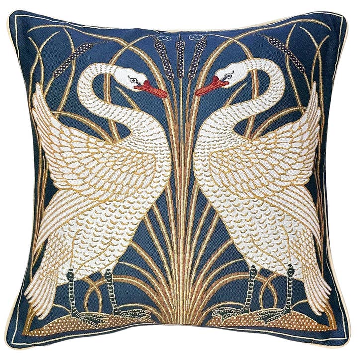 Swan - Cushion Cover Art 45cm*45cm for wholesale by Signare Tapestry