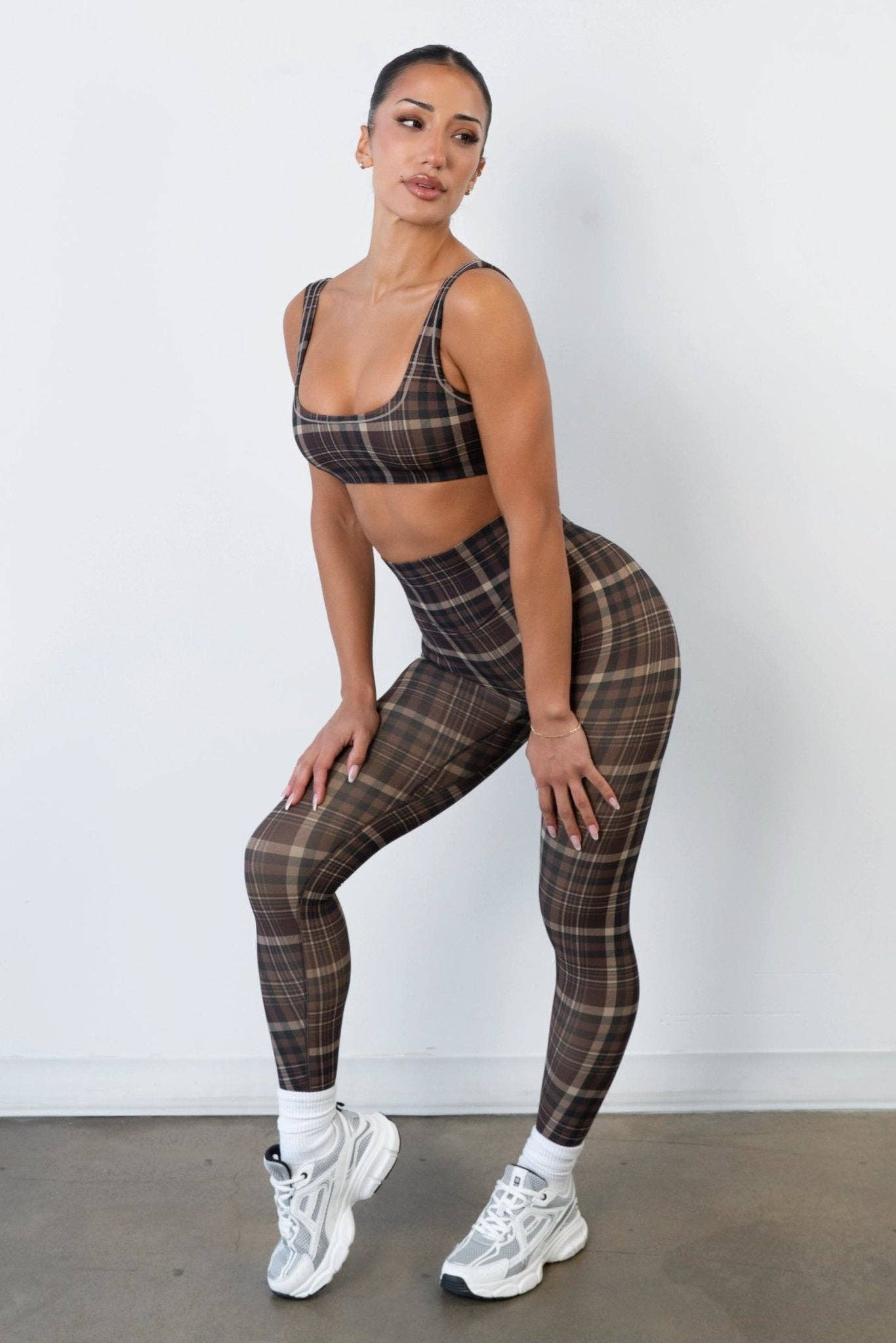 Vitality - Wholesale Sportbroek - Dames - Cloud II™ Broek - Espresso Ruit2