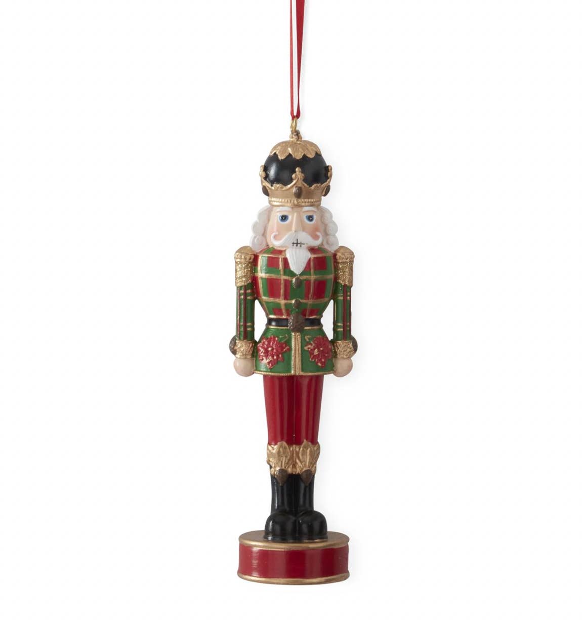 Dunn Deals - Wholesale Ornament - Christmas Carousel Collection - 6" Nutcracker with Red & Green Plaid Coat Ornament