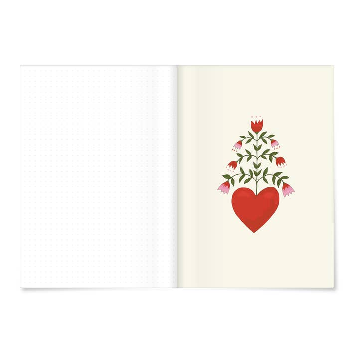 MIAO Papeterie - Wholesale Notebook - Flower Heart | Notebook DIN A53