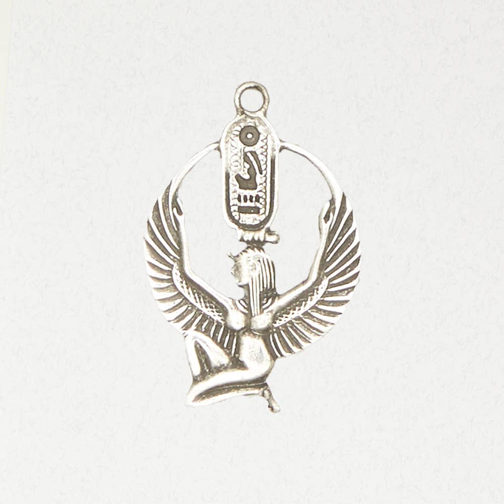 Nirvana LLC - Wholesale Individual Charm/Pendant - Goddess Pewter Pendant Necklace - Isis