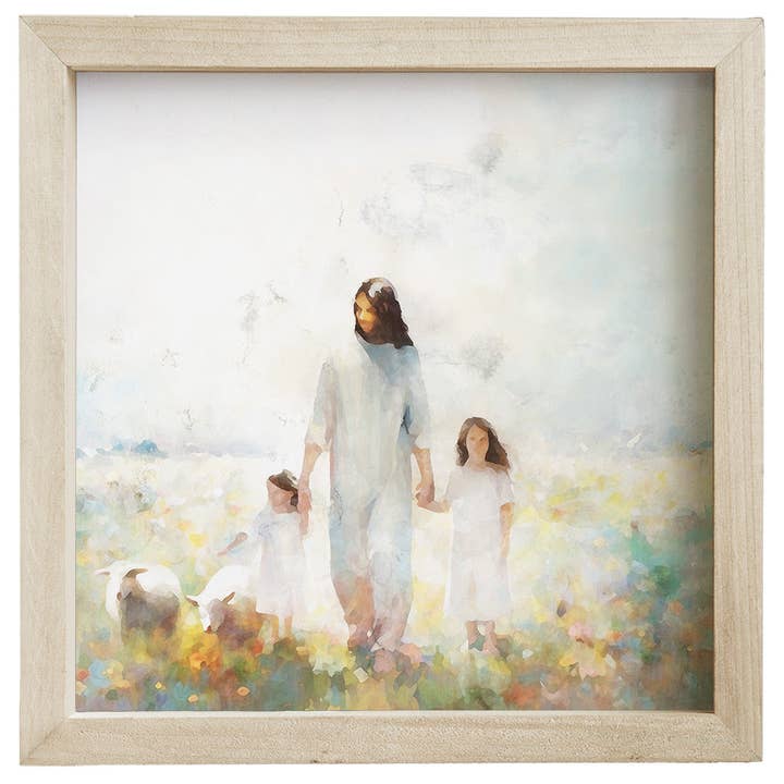 Jesus Children Art - Rustic Frames for wholesale by Sincere Surroundings