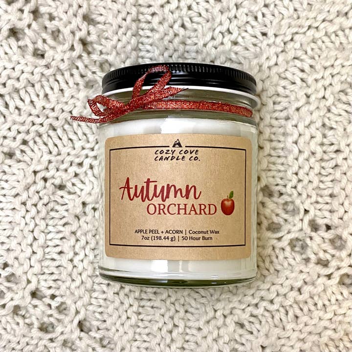Autumn Orchard | Luxury Coconut Wax Candle 7 oz. for wholesale by Cozy Cove Candle Co LLC