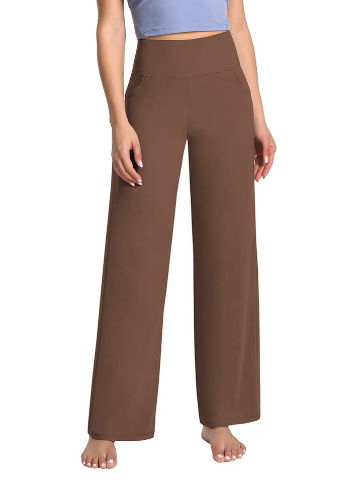 Wide Legs High Waist Yoga Pants_37″ for wholesale by Rosa Clothing