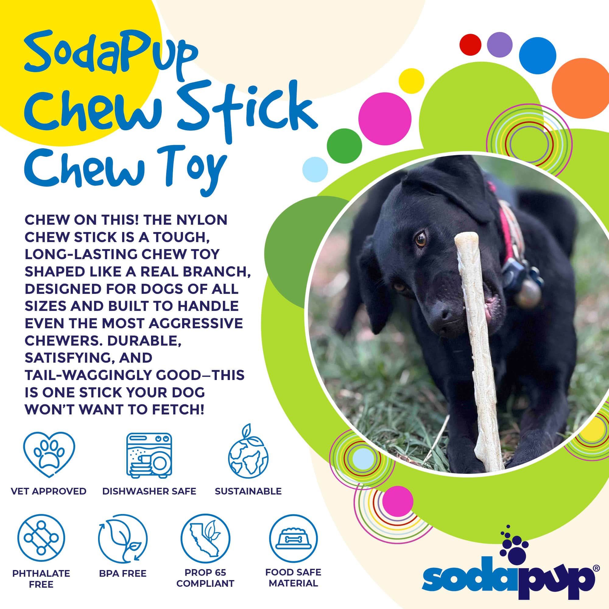 SodaPup Dog Toys - Wholesale Pet Chew Toy - Dog - Durable Nylon Chew Stick2