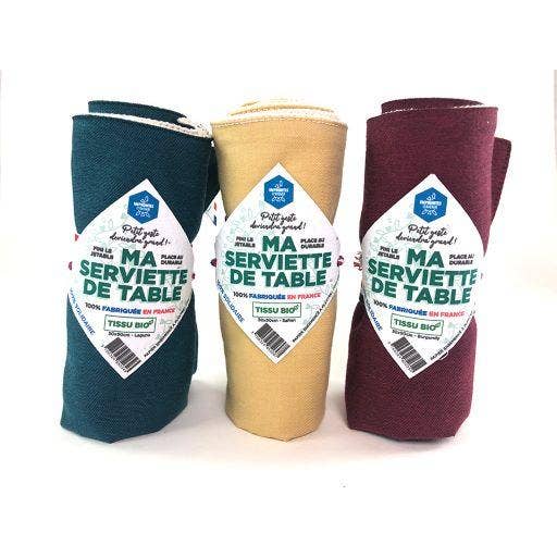 Guardanapo de tecido orgânico por atacado de EMPREINTES D'AVENIR