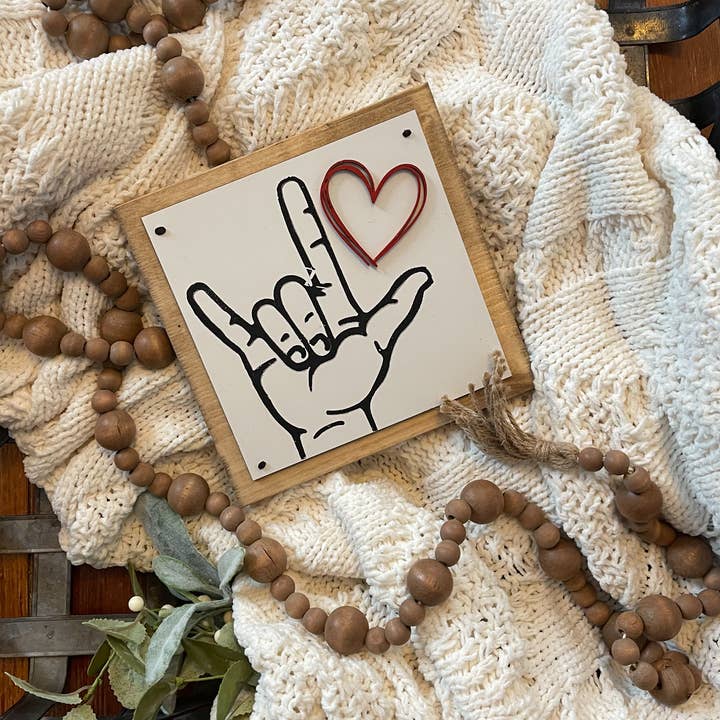 The Broken Board - Wholesale Sign - I love you hand1