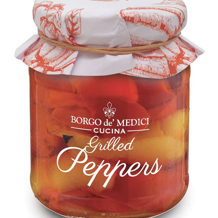 BORGO DE MEDICI USA - Wholesale Pickled Vegetables - Grilled Peppers in Evo
