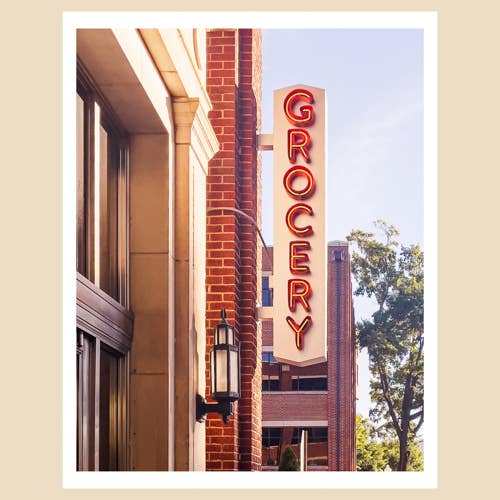 Impression d'art de Charlotte, Caroline du Nord (11 x 14) : À l'épicerie, South End pour la vente par Charlotte to Paris