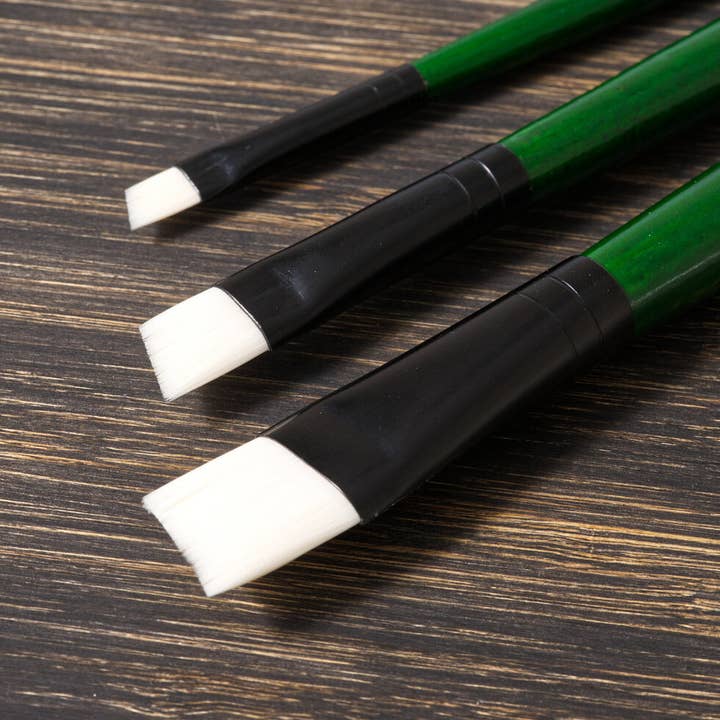 Tri-Art Artist Brushes - Long Synthetic - Acrylic - Angle for wholesale by Tri-Art Mfg.