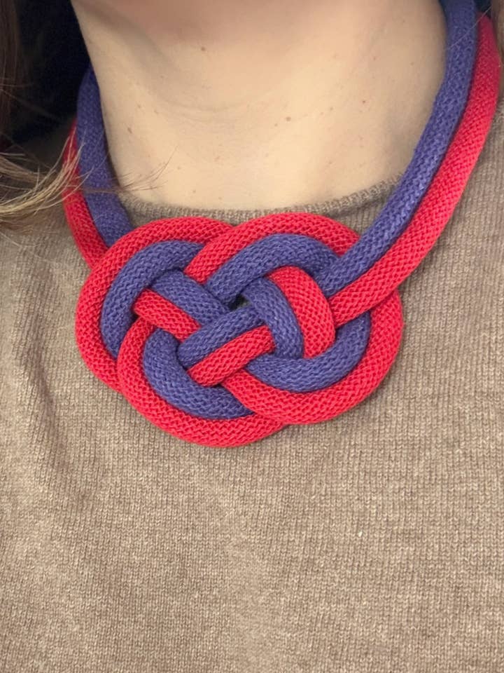 Celtic Harmony Strick-Statement-Halskette (Kopie) für den Großhandel von Pretty Pink Eco-Jewellery