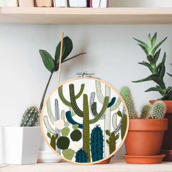 Embroidery and Sage - Wholesale Embroidery/Cross Stitch Supplies - Cactus Garden - embroidery kit