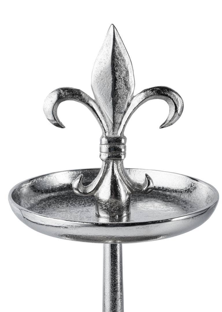 Michael & Philipp Noll e. K. - Wholesale Side Table - Lily cake stand two-tiered silver metal 50 cm2