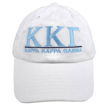 Kappa Kappa Gamma Sorority Line Hat for wholesale by wholesalegreek