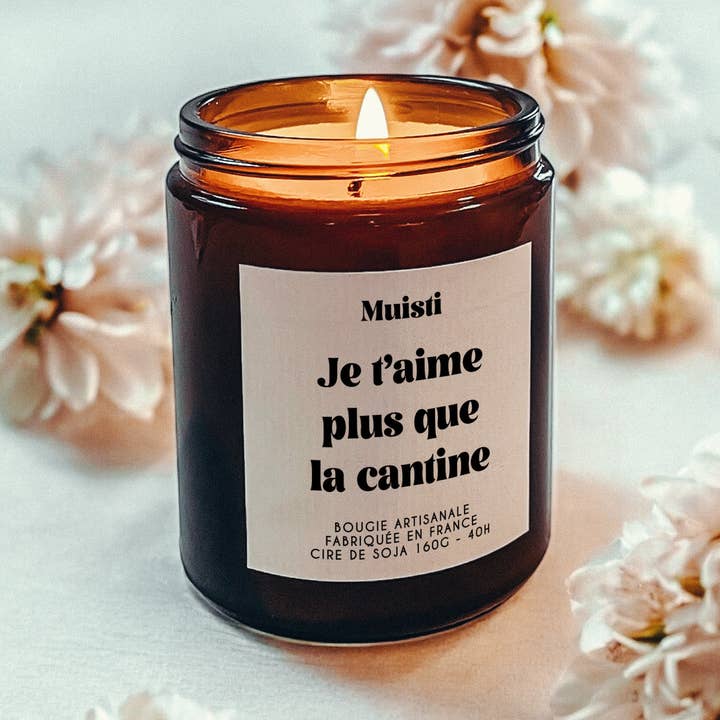 Muisti - Wholesale Jar/Filled Candle - Scented Candle - I love you more than the cafeteria