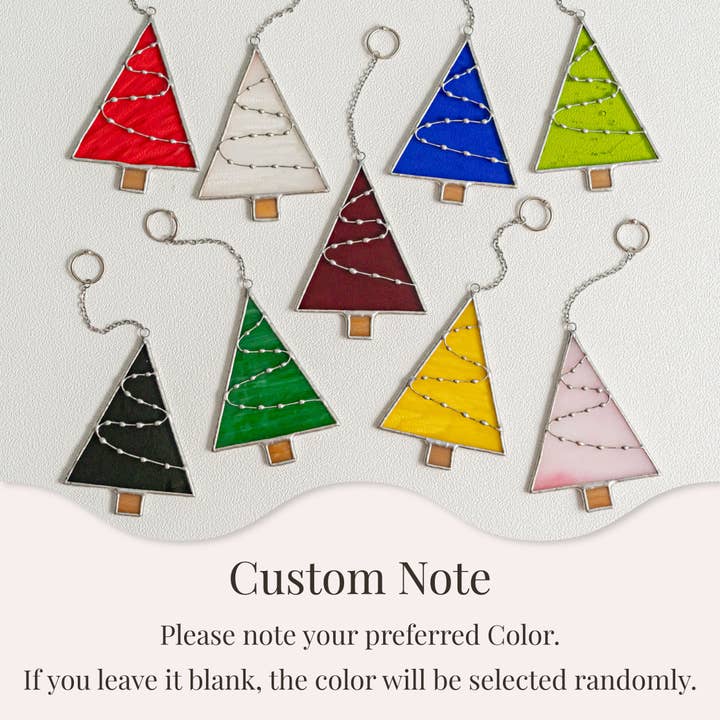 MondoBellissimo - Vente Attrape-soleil - Ornements de sapin de Noël en vitrail pour décoration de fête F913