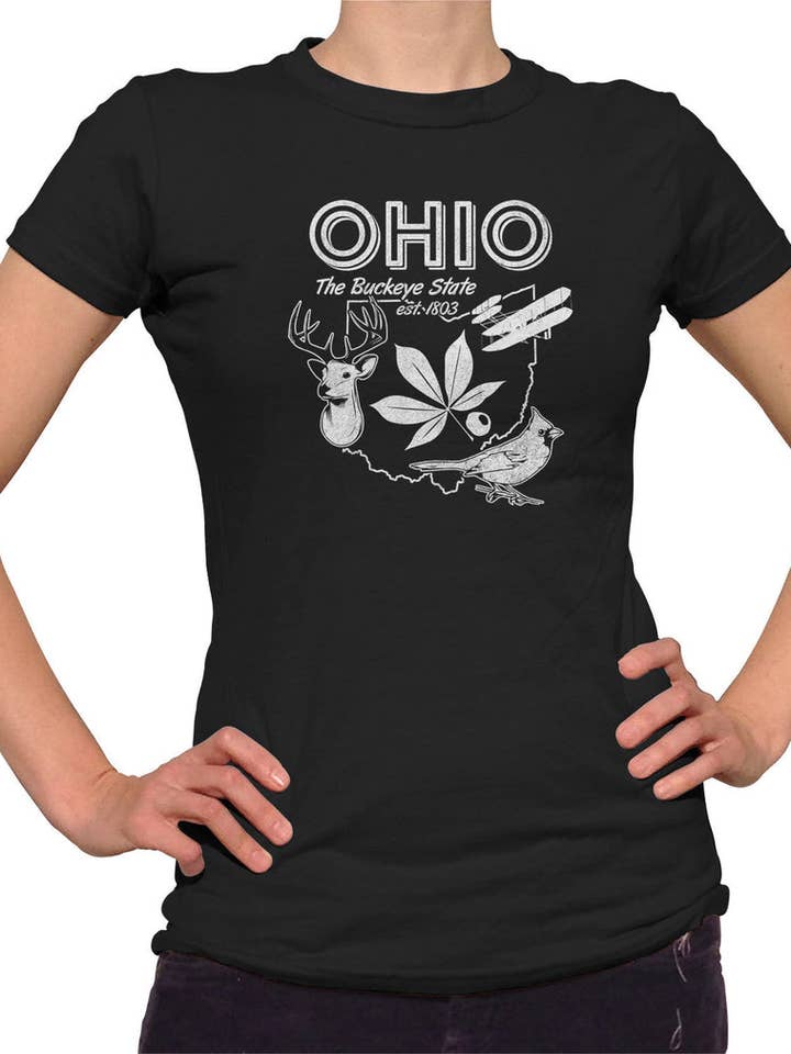 Women's Vintage Ohio State T-Shirt for wholesale by Boredwalk