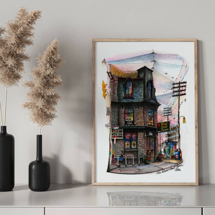 Totally Toronto Art/Sassy City Studio – Poster por atacado – Cartaz de Wheatsheaf Tavern Toronto1