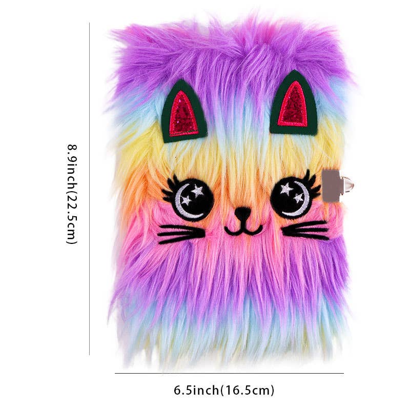 Indie Beacon Book Light - Wholesale Notebook - Furry Friends Locking Diary0