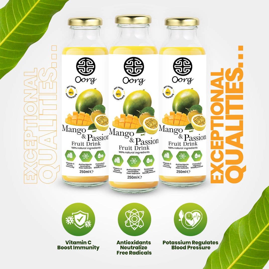 OORG – wholesale Wellness juice/tonic – OORG Natural Mango & Passionfruit Juice3