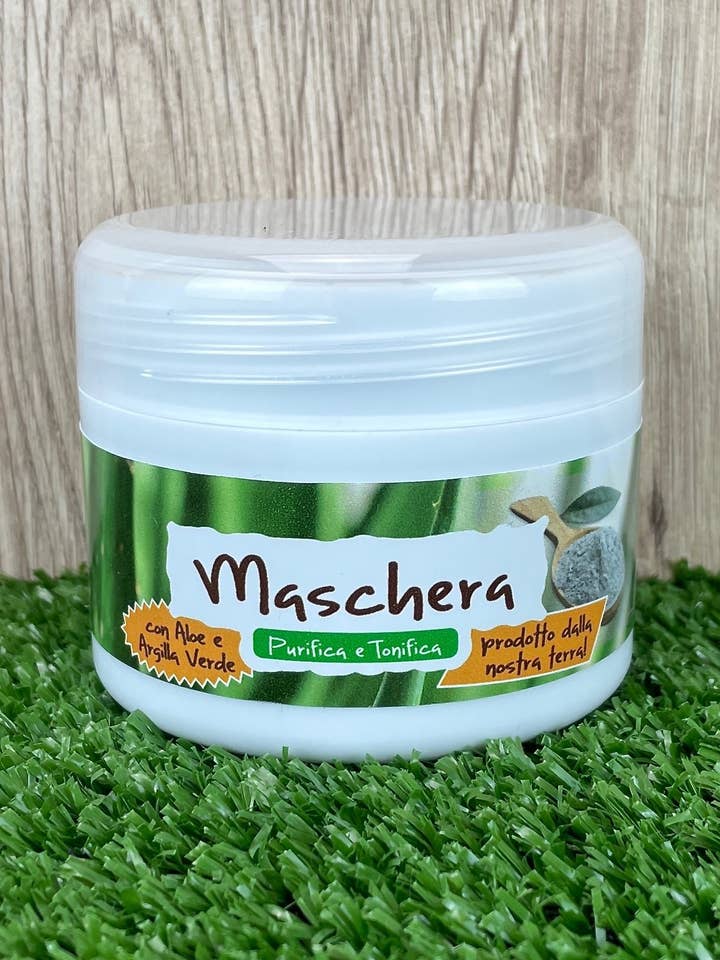 Aloe Vera and Green Clay Face Mask, 100ml for wholesale by Erbe di Mauro