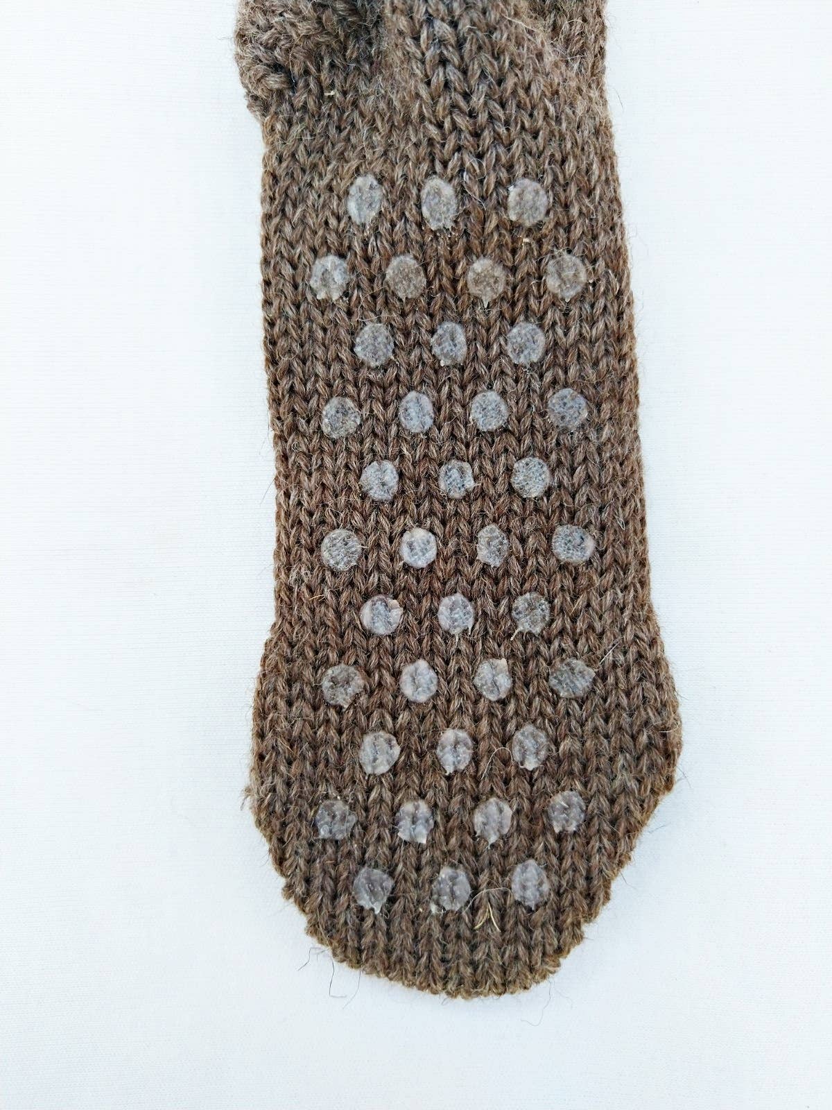 Tabac Chaussettes enfant Nico en laine 100 % pure en vente sur Faire2