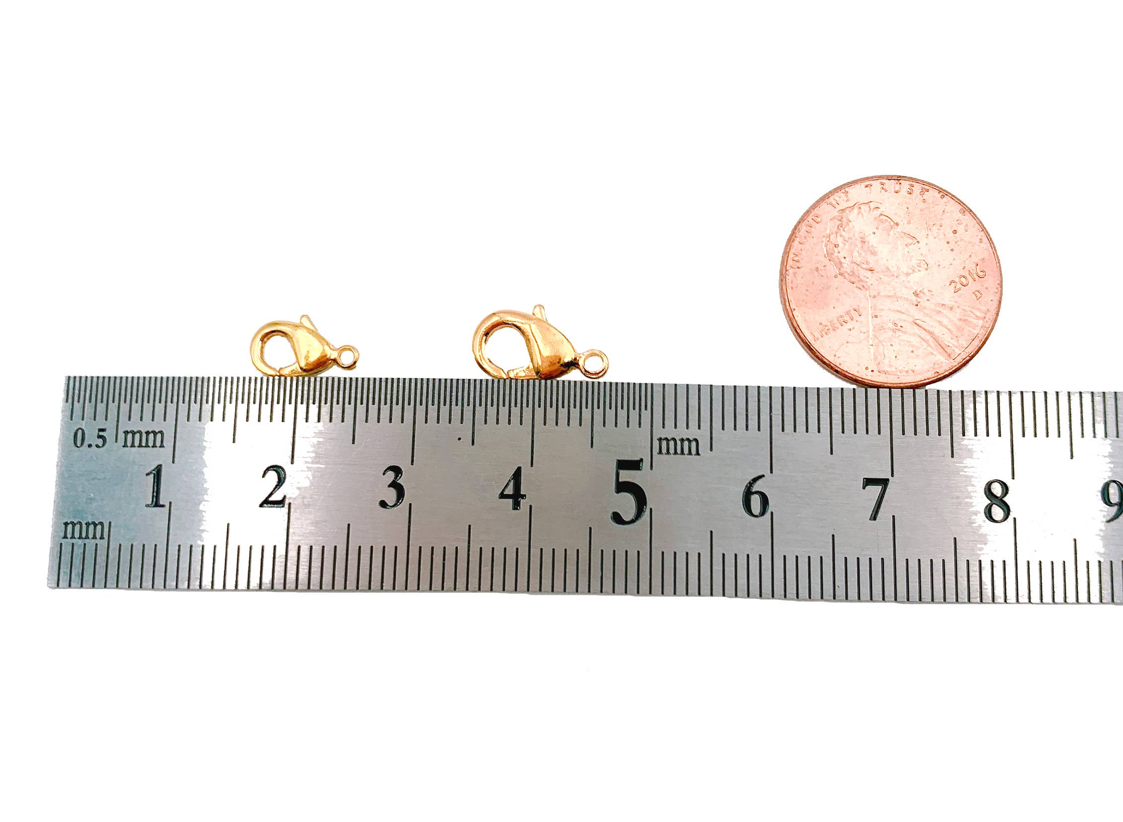 Beads Creation - Vente Fermoir - Fermoir à mousqueton en or, fermoir de fermeture pour la fabrication de bijoux CL4294