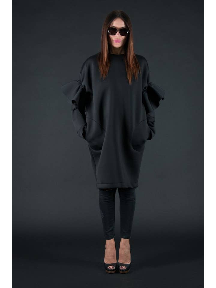 EUG fashion - Wholesale Dress - Women's - Winter Neoprene Dress ESTER3