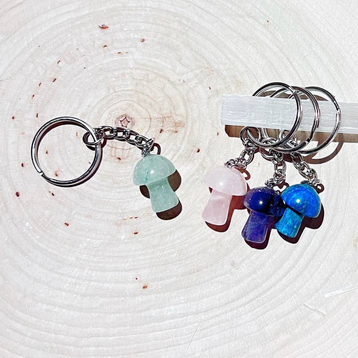 Llavero Crystal Sushroom para venta al por mayor de Divine Balance Co.