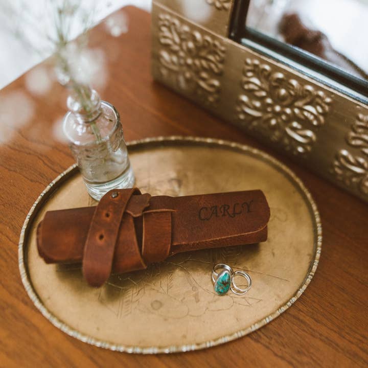 Londo – Bolsa/estojo para lápis por atacado – Estojo Londo Top Grain para Caneta e Lápis em Pele