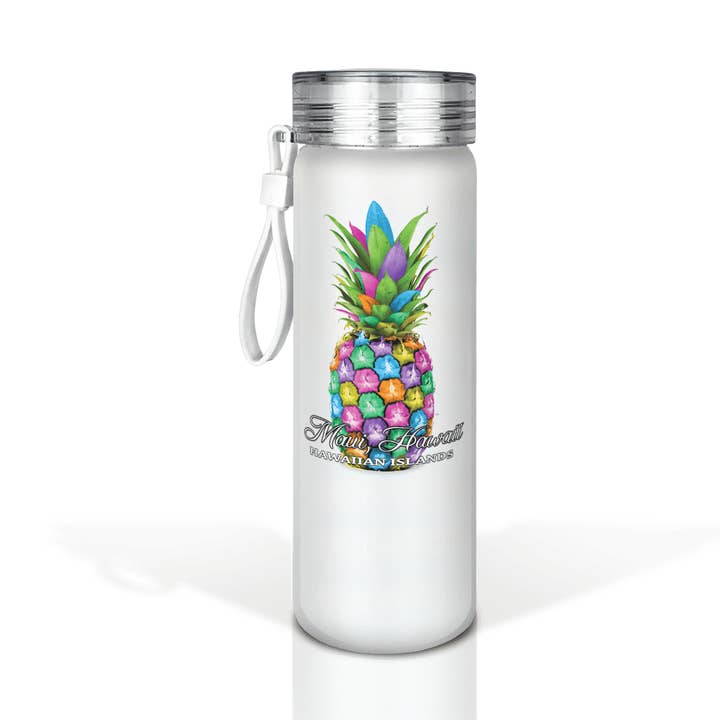 Custom Watercolor Tropical 20oz Glass Bottle Collection por atacado de Matrix