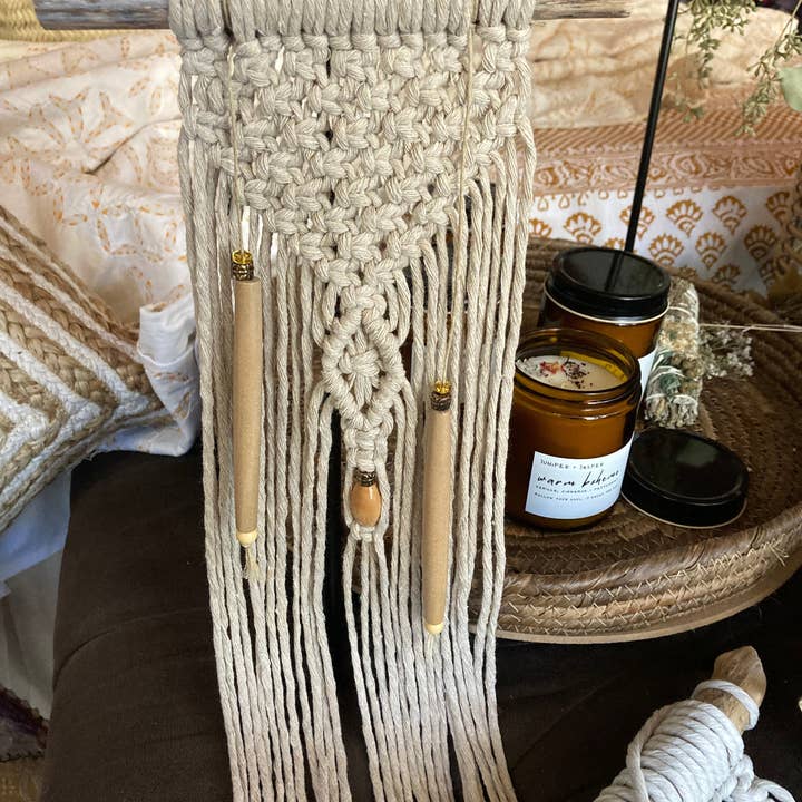 Macramé Wall Hanging - Canadian Hemp - Natural for wholesale by Beau Home Retail and Home Decor