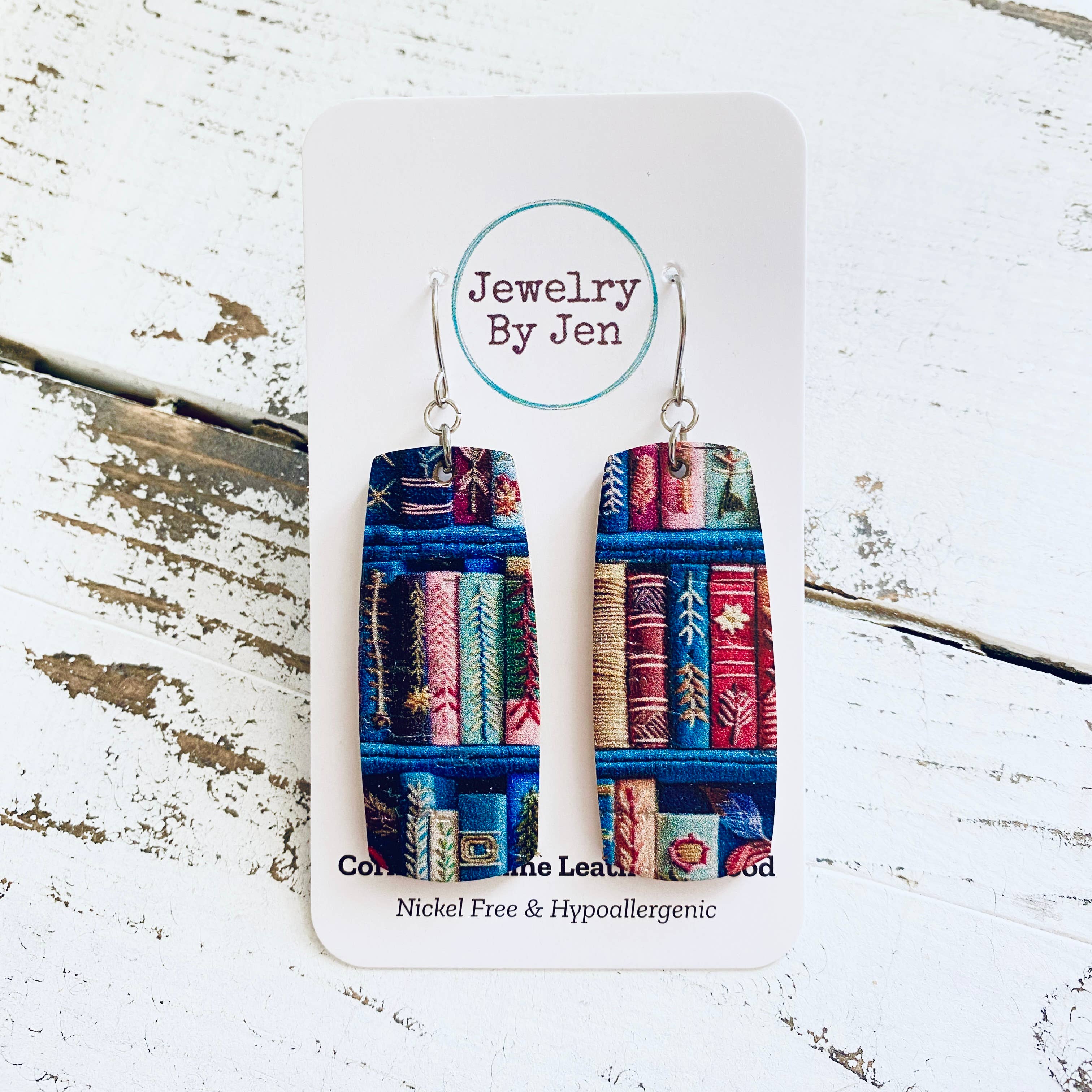 Jewelry By Jen - Vente Boucles d'oreilles pendantes - Boucles d'oreilles barre moyenne : Livres2