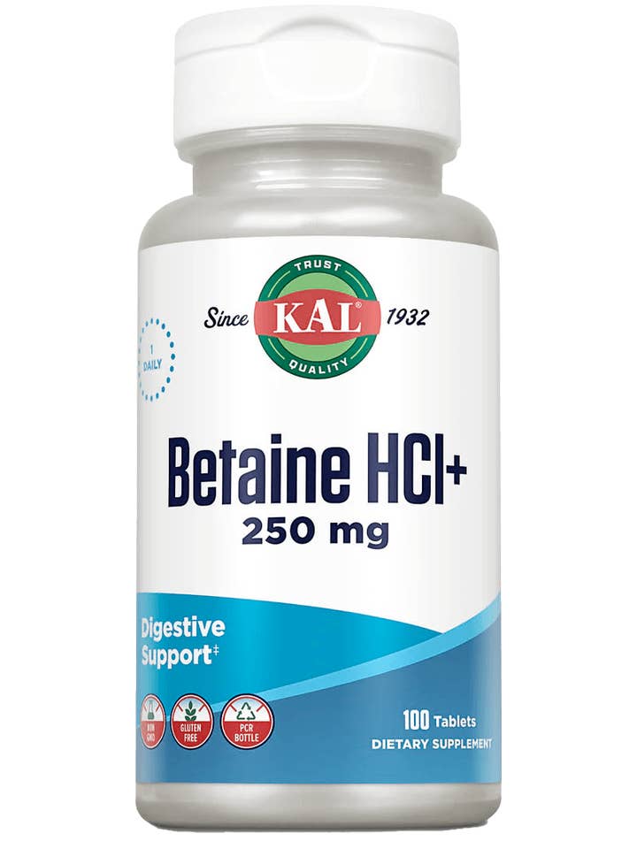 Betaine HCl+ Tablets 250 mg for wholesale by KAL