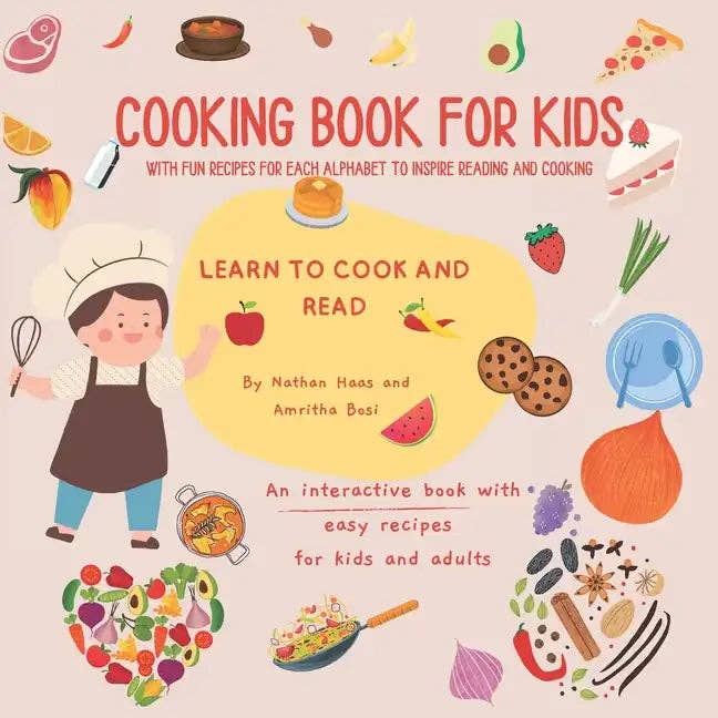Books by splitShops - Wholesale Cookbook - Cooking Book for Kids: with Fun recipes for each Alphabet to inspire Reading - Paperback0
