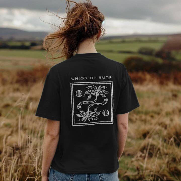 Women's Graphic Tees- Palm Tree Kinda Vibe for wholesale by Union of Surf