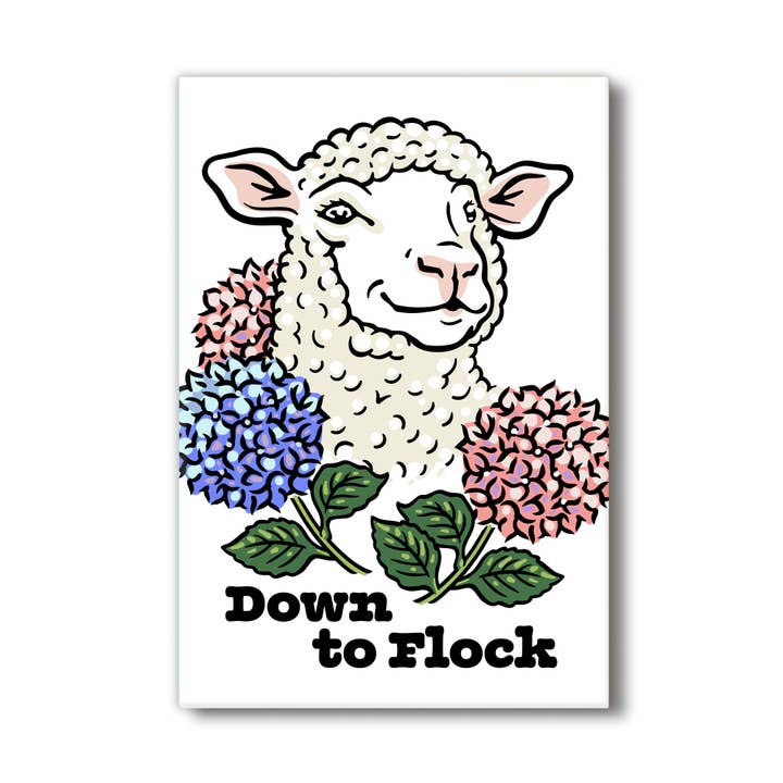 Magnets | Down-to-Flock Lamb Magnet 🐑✨ for wholesale by Two Little Fruits