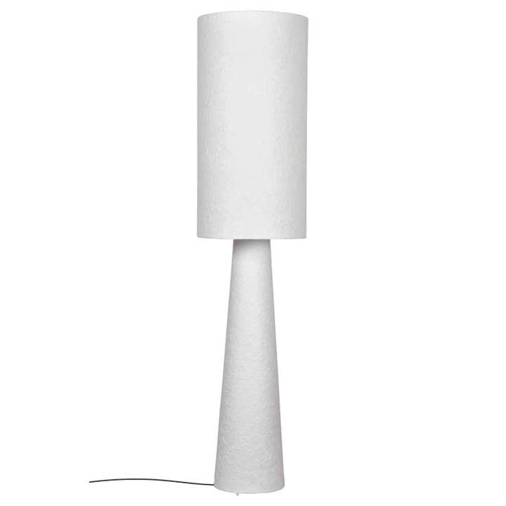 Weiß Stehlampe Saturn Pappmaché D30 H130cm für den Großhandel auf Faire