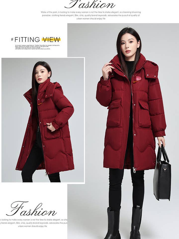 Marayn - Wholesale Puffer Jacket - Women's - 2025 Winter Korean Style Padded Long Coat11