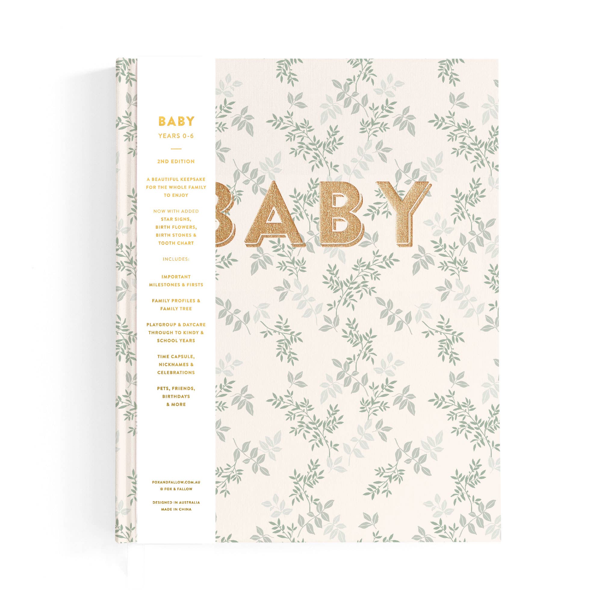 Fox & Fallow – wholesale Memory book – Child & baby – Baby Book Cypress1