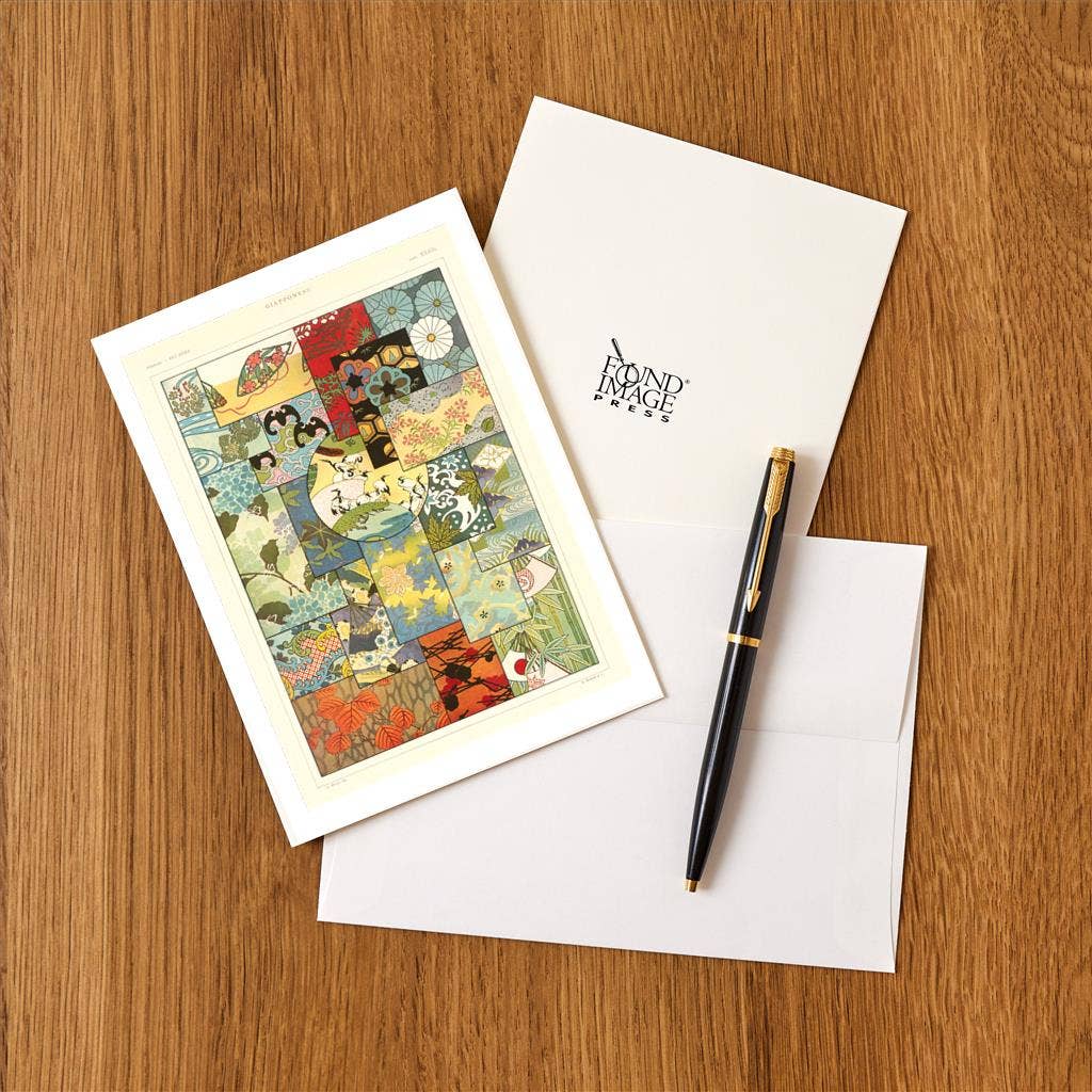 Found Image Press - Wholesale Stationery/Notecard Set - Greeting Card DA-496 Japanese Design Motifs1