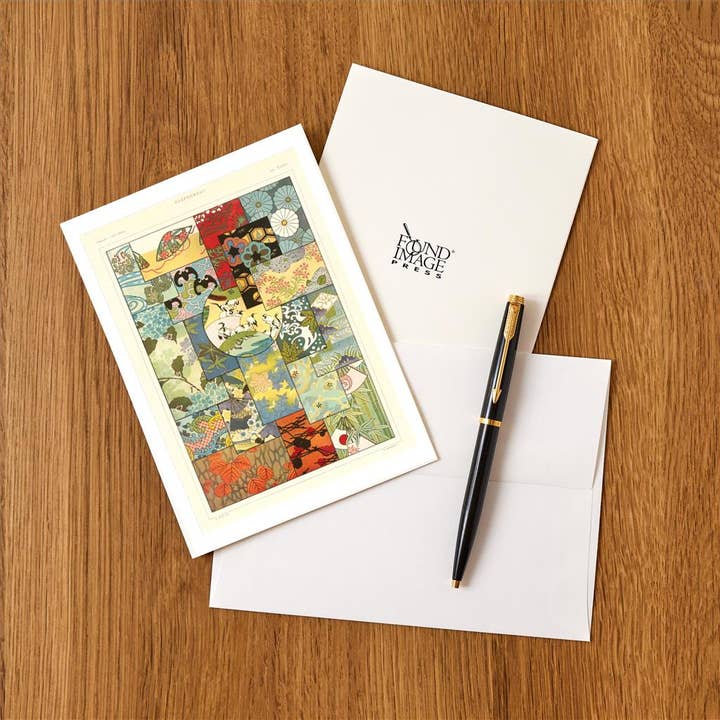 Found Image Press - Wholesale Stationery/Notecard Set - Greeting Card DA-496 Japanese Design Motifs1