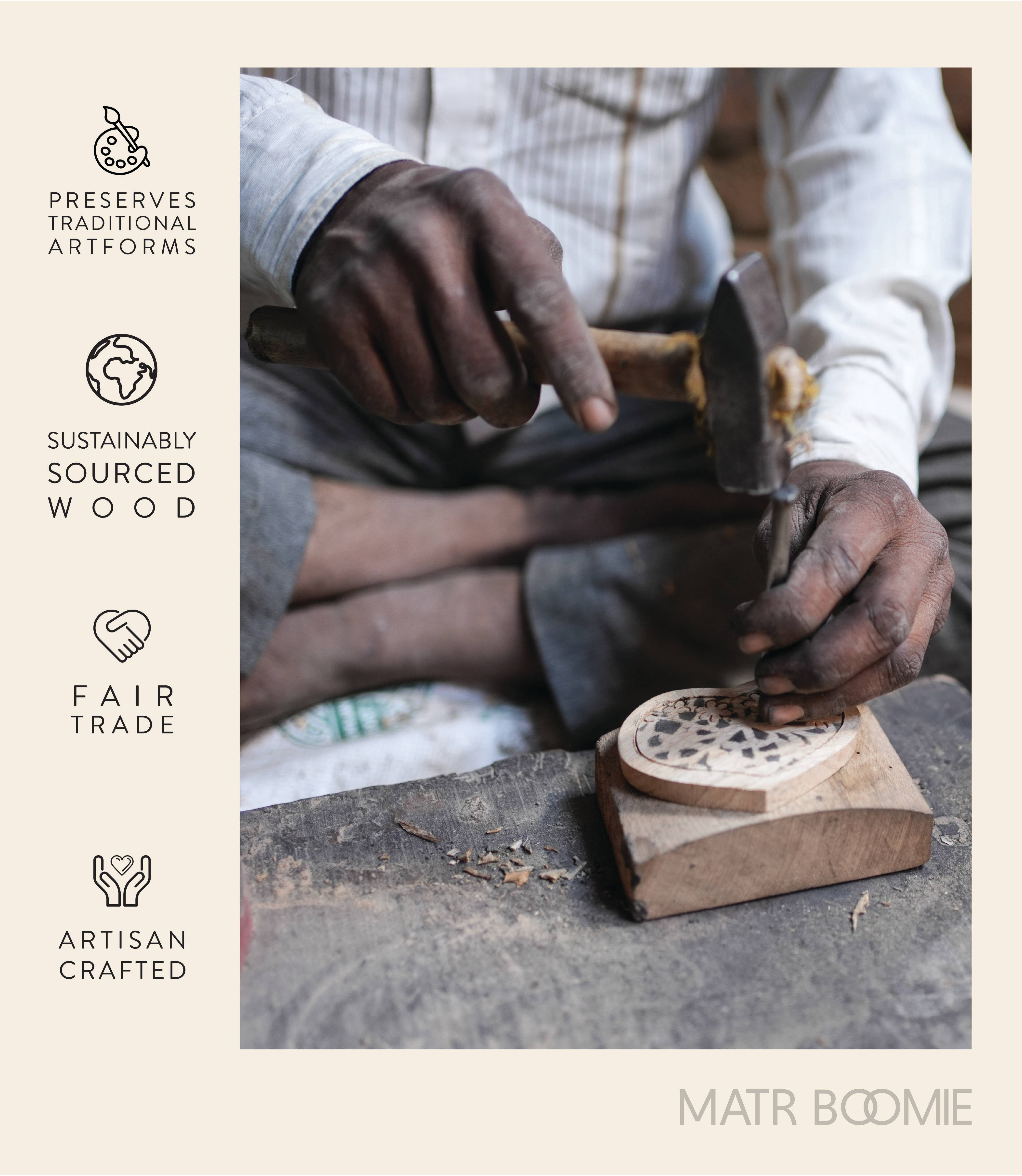 Matr Boomie Fair Trade – wholesale Fodral för glasögon och solglasögon - Unisex – Solglasögon Hållare Stand - Handgjorda Sheesham Wood4