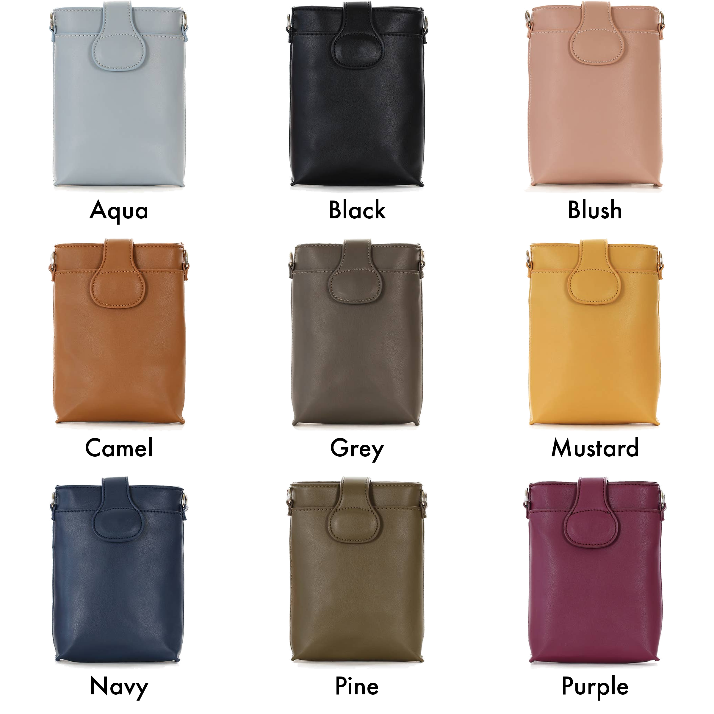 22 Tote - Wholesale Phone Wallet - Women's - Lightweight 3 Pocket Cell Phone Crossbody Bag9