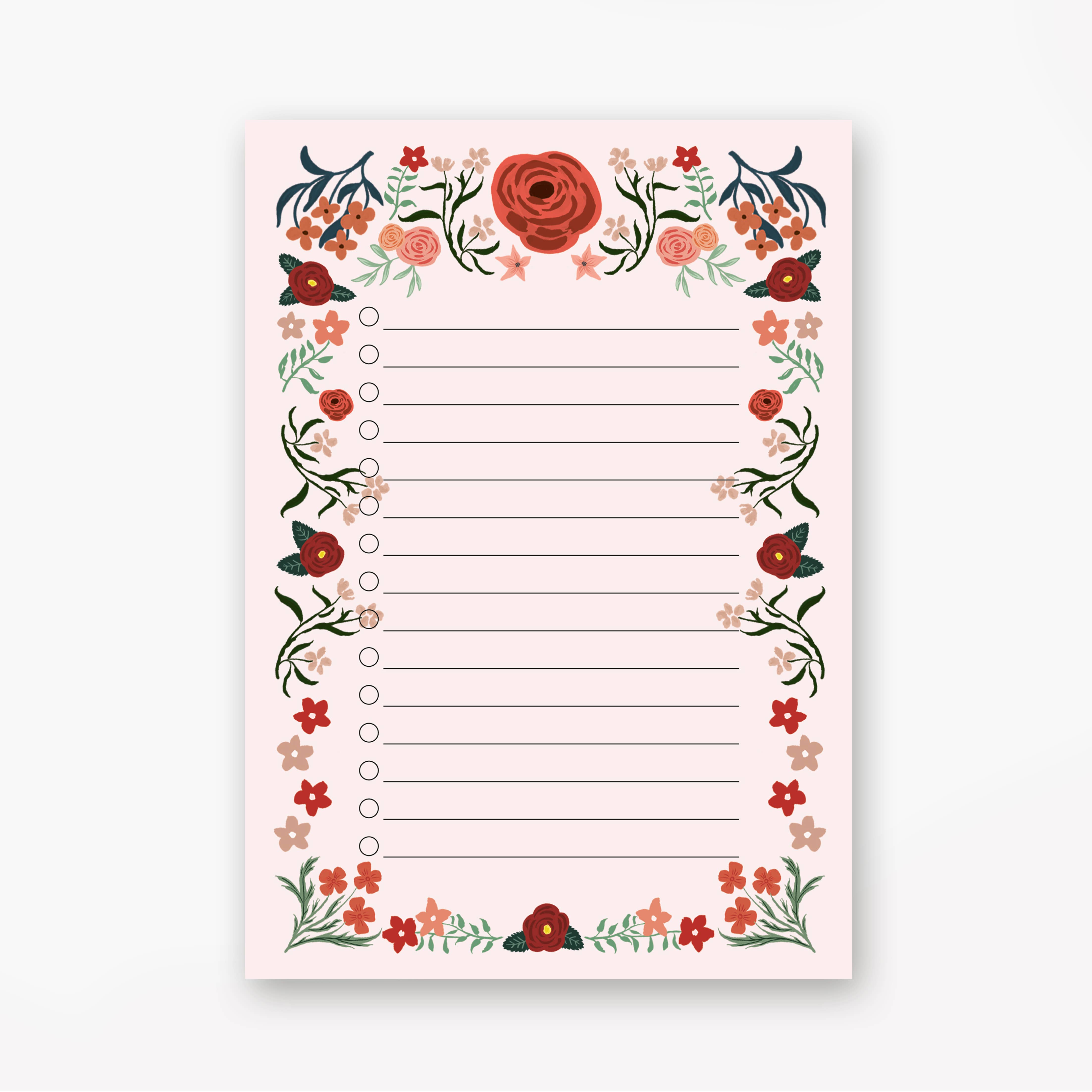 Emadam - Art & Design - Wholesale Notepad - Notepad A6 Checklist, To Do List